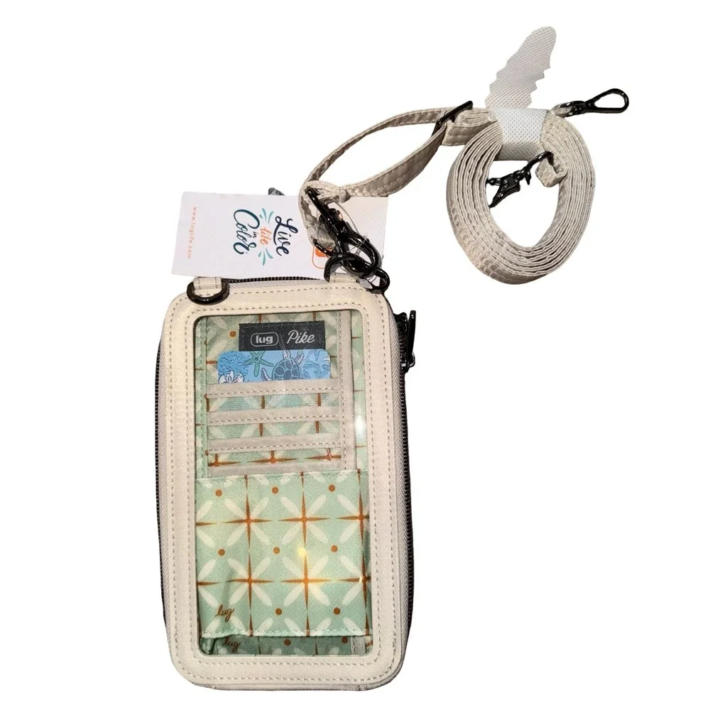 NWT LUG pike RFID cellphone crossbody bag - Earth Tones